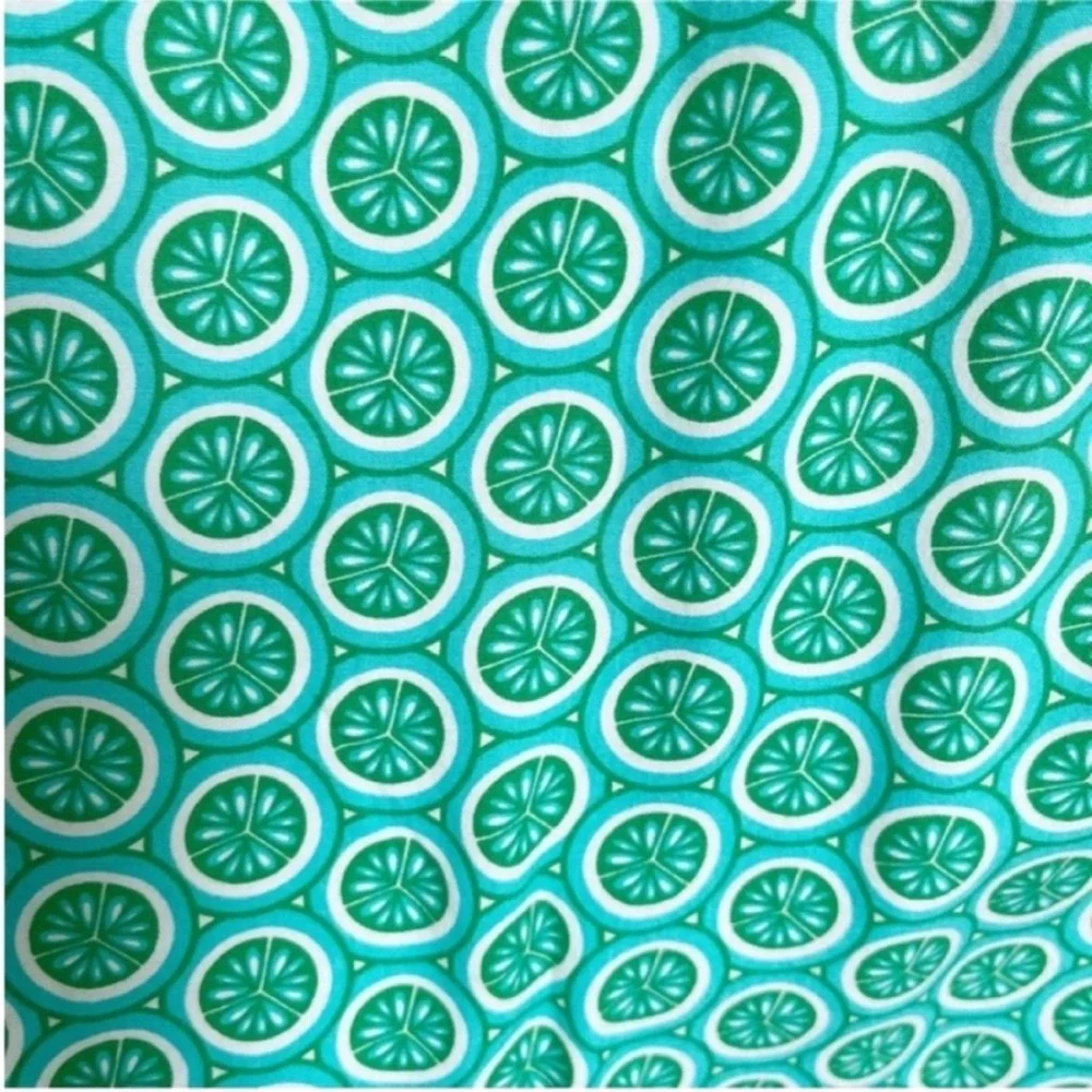 Escapada shirt green limes popover pockets rolled sleeves - Picture 2 of 9